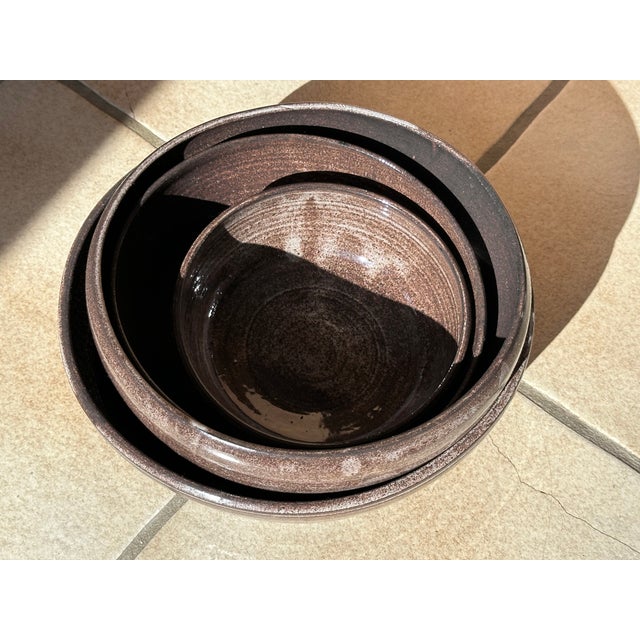Handmade Studio Ceramic Bowls from Serocka, Germany, 1970s, Set of 4 For Sale - Image 6 of 11
