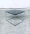 Sleek Design Metal & Fumé Glass Square Side Table, 1970s For Sale - Image 12 of 13