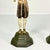 Early 1900s Antique Mediterranean Italian Venetian Moorish Painted Bronze Candelabras - A Pair For Sale - Image 4 of 17