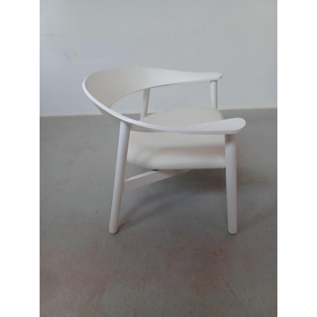 White Set of Lounge Chair and Ottoman by Henrik Bønnelycke For Sale - Image 8 of 18