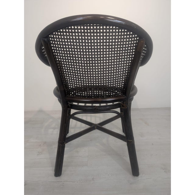 Vintage Armchair with Raffia and Viennese Weave For Sale - Image 15 of 16