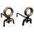 Metal Italian Brass and Wrought Iron Andirons, 1970s, Set of 2 For Sale - Image 7 of 7