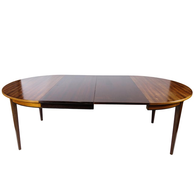 Rosewood Dining Table attributed to Omann Junior, 1960s For Sale - Image 3 of 18