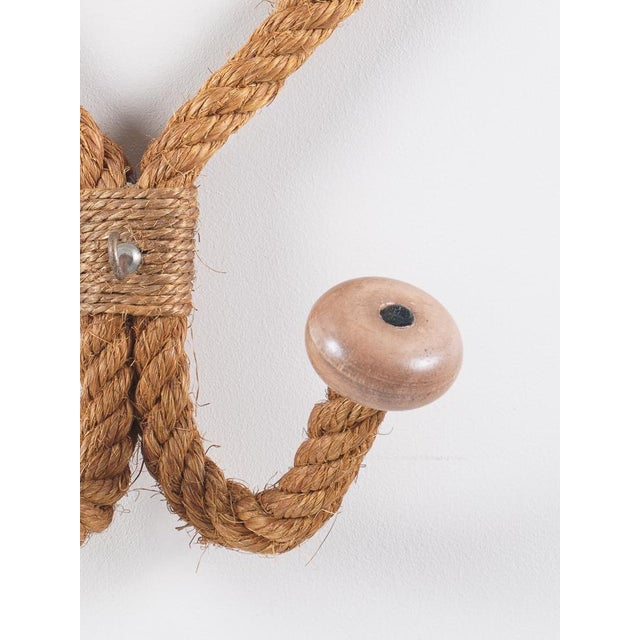 Vintage Rope Coat Rack from Audoux & Minet, 1950 For Sale - Image 4 of 5