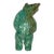 Carved Turquoise Bear With Fish Fetish - Zuni or Zuni Style For Sale