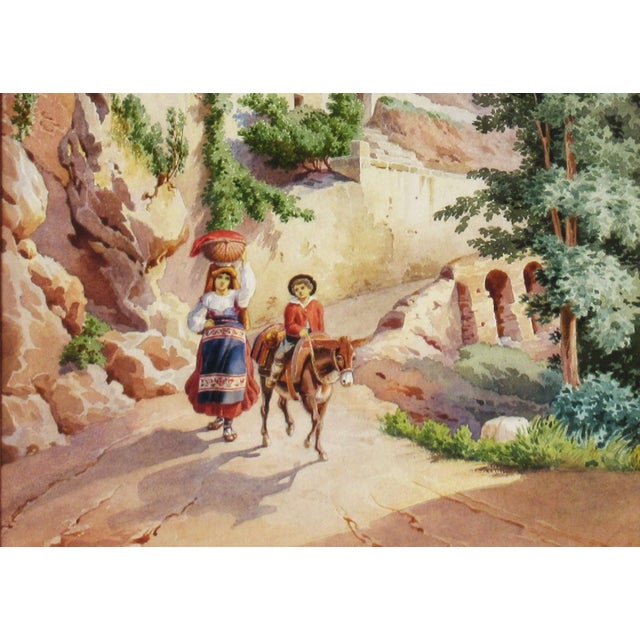 Roberto Gigli, Italian Village Scene, Circa 1880 For Sale In San Francisco - Image 6 of 11