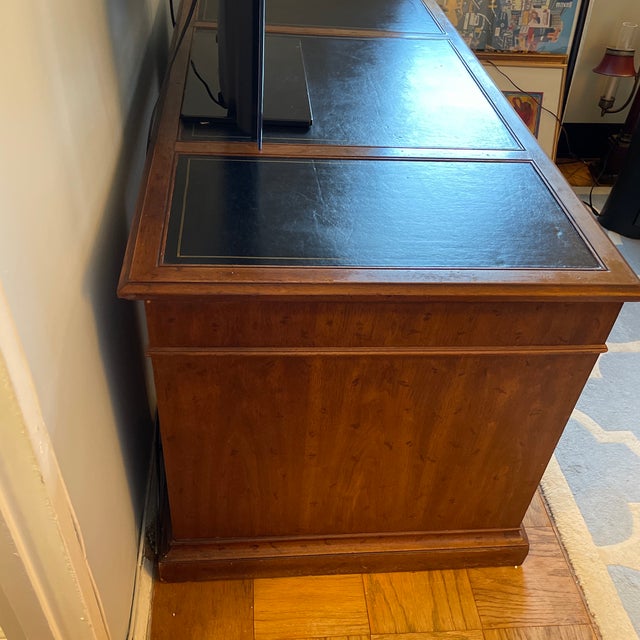 1960s Drexel Heritage Jr Executive Georgian Style Partners Desk For Sale - Image 10 of 12
