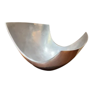 1980s Michael Lax Design Sculptural Serving Bowl for Metaal