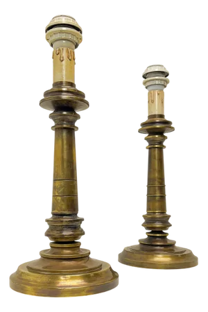 Mid-Century Heavy Bronze Table Lamps by Sciolari, 1950s, Set of 2