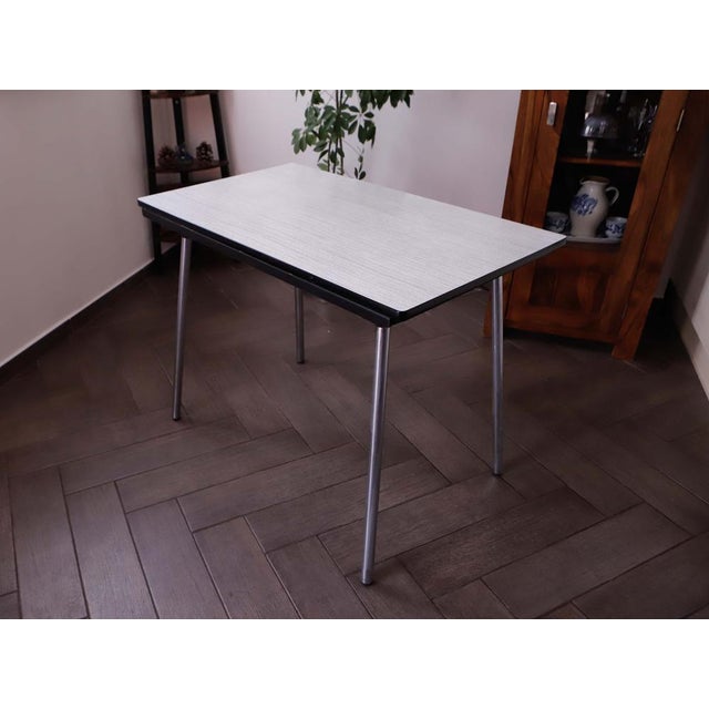 Vintage Extendable Dining Table with Umakart Top, 1970s For Sale - Image 4 of 10