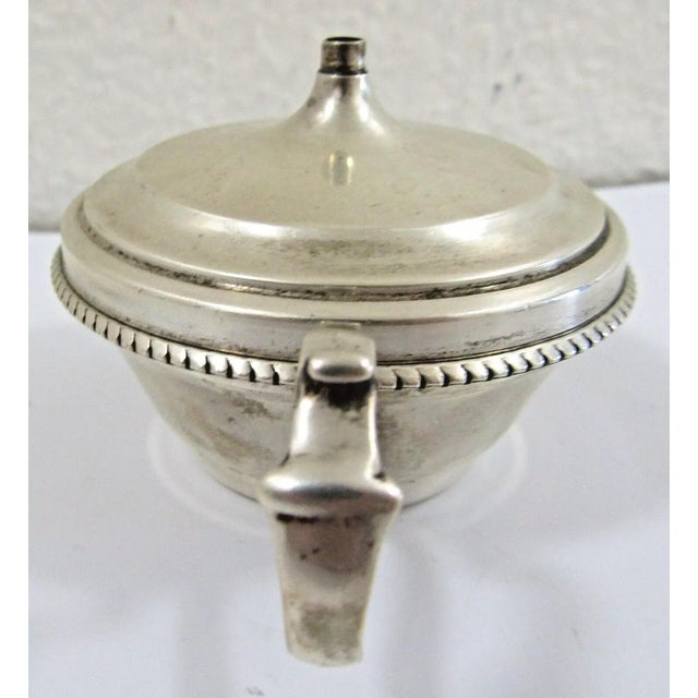 Antique H&d Sterling Silver Mustard Pot For Sale - Image 4 of 9