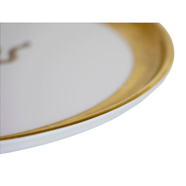 Decorative Porcelain Plate by Porcelaine De Paris, 1980s For Sale - Image 4 of 6