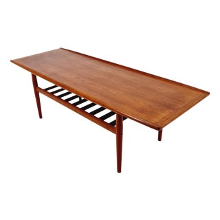 Danish Teak Coffee Table by Grete Jalk for Glostrup Møbelfabrik, 1960s For Sale