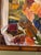 Contemporary Monumental Maya Eventov Signed Oil Painting, Vibrant Still Life, 43 X 55 In. For Sale - Image 3 of 7