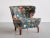 Lounge Chair in Floral Fabric and Birch by Gösta Jonsson, Sweden, 1940s For Sale - Image 4 of 12