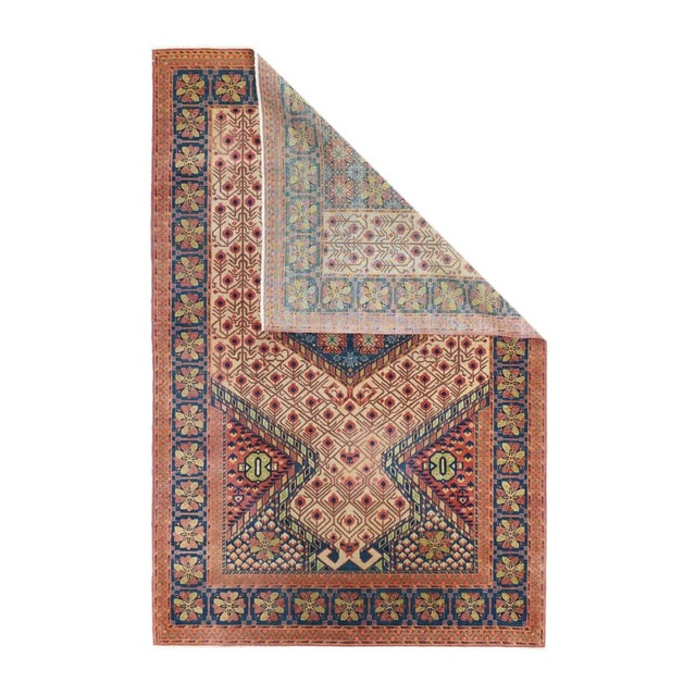 Antique Kashan Rug 4'7'' x 7'0'' For Sale - Image 4 of 10