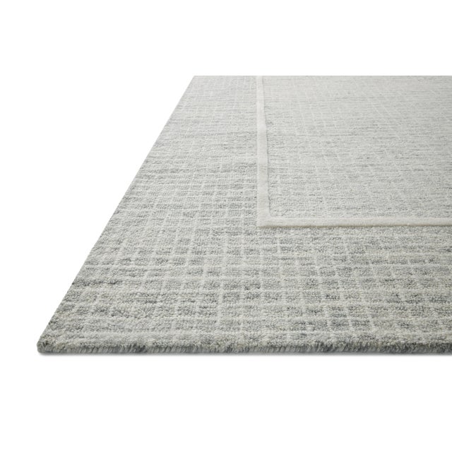 Contemporary Chris Loves Julia x Loloi Briggs Mist / Ivory 2'-3" x 3'-9" Accent Rug For Sale - Image 3 of 6