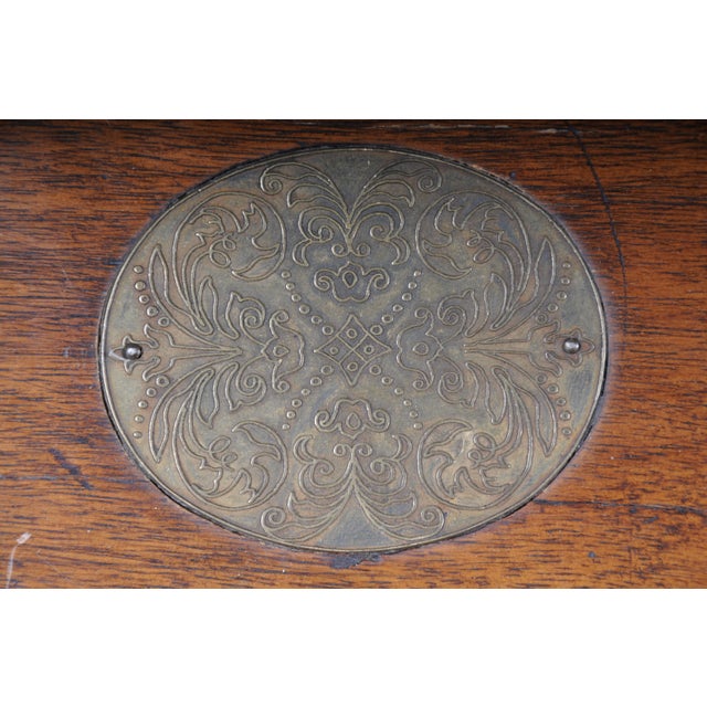 19th Century German Oak Letter Casket For Sale - Image 18 of 18