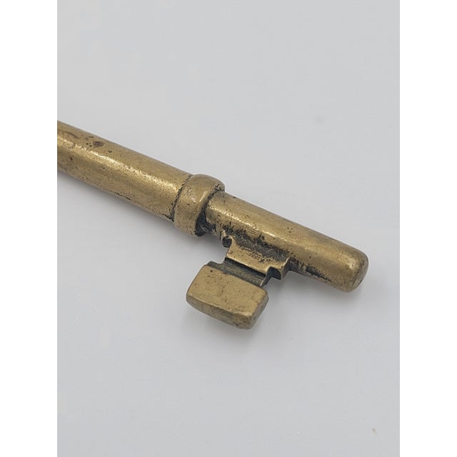 Brass Antique Rolland for Keys New Orleans Brass Barrel Key – Early 20th Century For Sale - Image 8 of 12