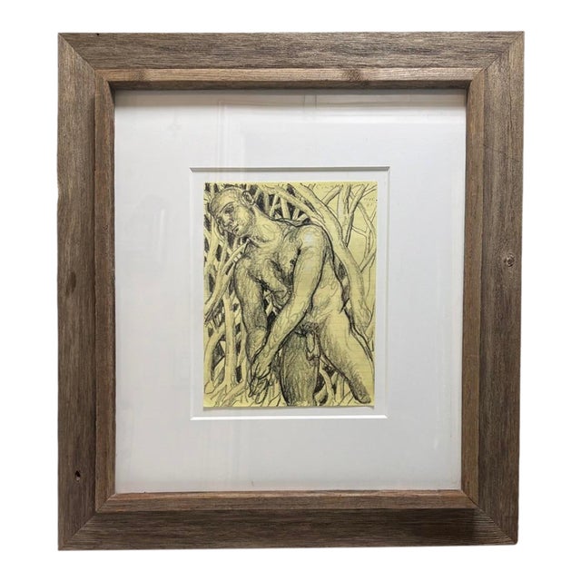 Entwined Figure Contemporary Drawing For Sale