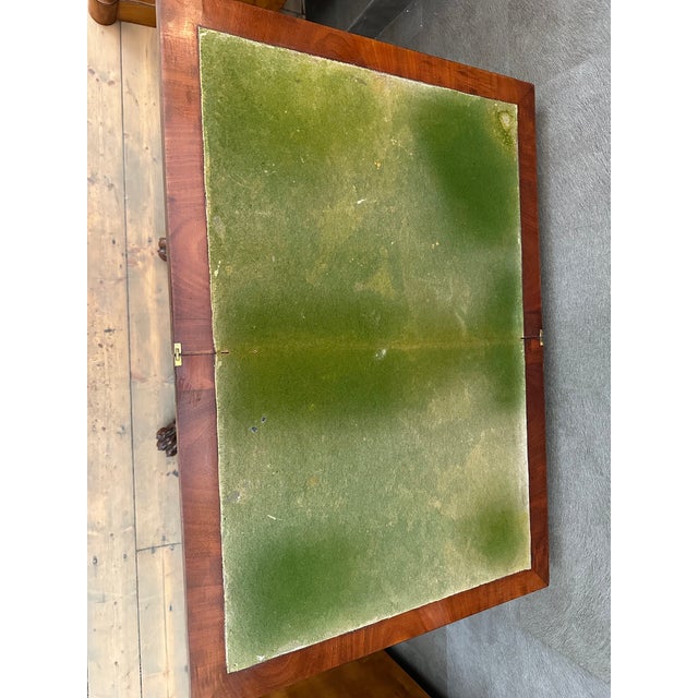 Wood Antique Sewing Table in Mahogany For Sale - Image 7 of 13