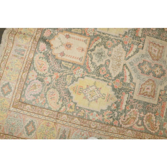Turkish Early 20th Century Turkish Mercerized Cotton Keysari Rug - 4' x 5'7" For Sale - Image 3 of 10