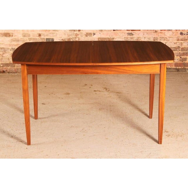 Mid-Century Extendable Walnut Dining Table and Chairs from Vanson, 1950s, Set of 5 For Sale - Image 13 of 18