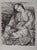 Leopoldo Presas, Romantic Young Woman, Lithograph For Sale - Image 7 of 7
