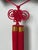 Vintage Japanese Style Ebisu & Daikoku Wooden Mask Wall Hanging With Red Tassels For Sale - Image 10 of 10
