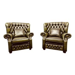 Springvale Chesterfield Woburn Chairs, Set of 2 For Sale