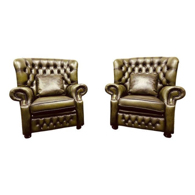 Springvale Chesterfield Woburn Chairs, Set of 2 For Sale