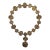 Brutalist Gold Nugget Style Decorative Circular Chain For Sale