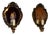 Antique Brass Mirror Putti Wall Lamps from Unbekannt, 1920s, Set of 2 For Sale