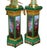 Green French Louis XVI Faux Malachite Pedestal Stands, Set of 2 For Sale - Image 8 of 8