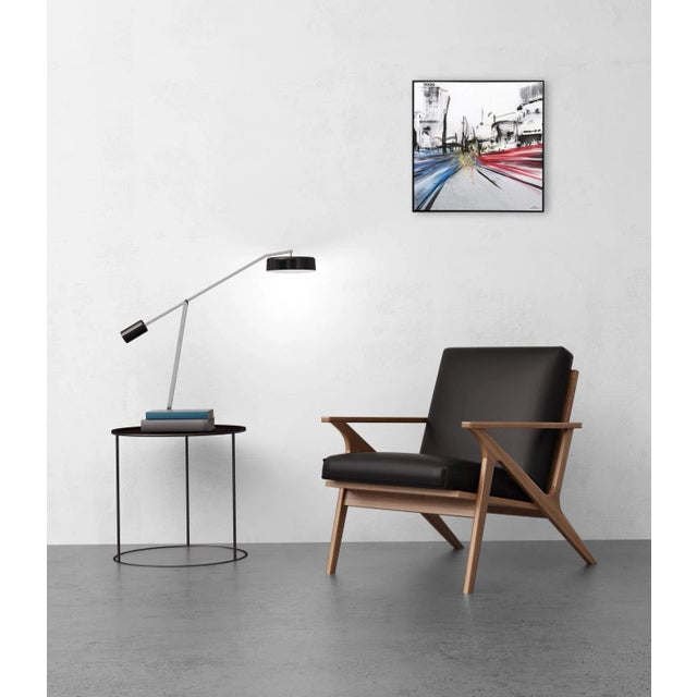 Textile "Whisky (Reverse) II" Contemporary Abstract Cityscape Mixed-Media Painting by Pete Kasprzak For Sale - Image 7 of 9