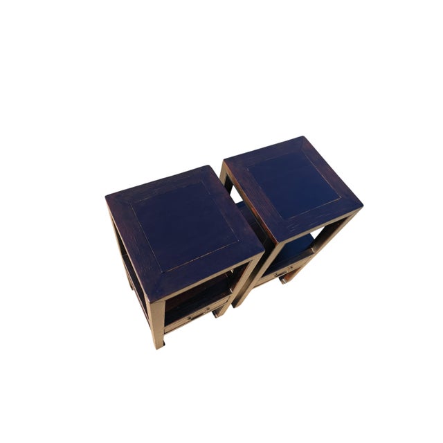 Pair of Antique Open-Shelf Accent Tables For Sale In Greensboro - Image 6 of 7