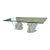 Vintage Acrylic & Glass Swan Coffee Table For Sale