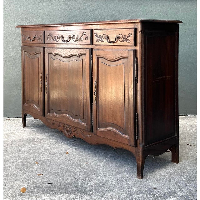 Vintage French Carved Sideboard For Sale In West Palm - Image 6 of 12