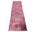 Turkish Wool Narrow Runner Rug in Over-Dyed Pink, 1970s For Sale - Image 4 of 11