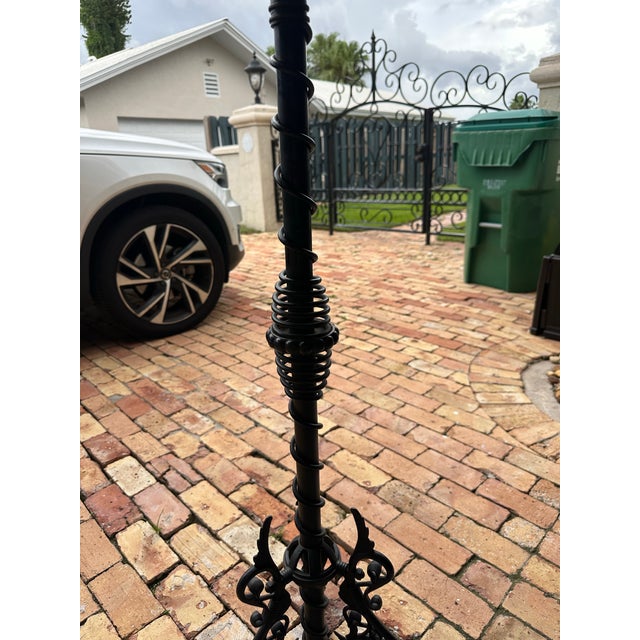 Bradley Hubbard Late 19th Century Bradley & Hubbard Ornate Victorian Piano Floor Lamp For Sale - Image 4 of 10