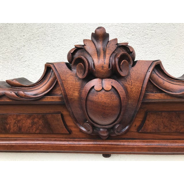 Historic Walnut Pediment For Sale - Image 6 of 18