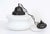 Industrial Schoolhouse Style Light Fixture, Opaline Glass, Antique 1930s-1940s For Sale - Image 3 of 6