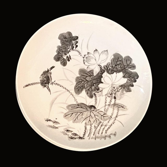 This listing is for 10 medium plates 7.75 inches Mid Century Vintage Dorthy Thorpe hand painted china with peonies,...