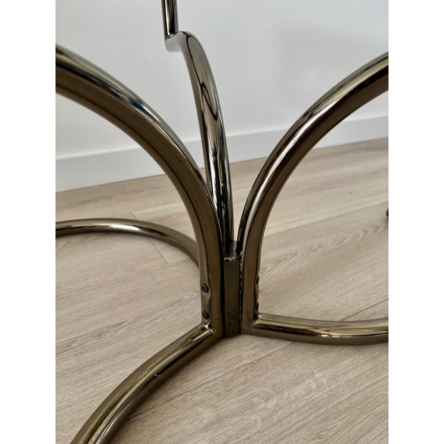 Mid-Century Morex Swivel Coffee Table in Glass and Chrome-Plated Steel attributed to Milo Baughman, 1970s For Sale - Image 16 of 18