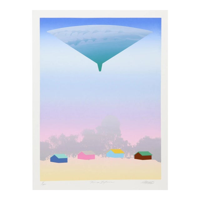 1970s "Traverse Influence" Screen Print by Diane Williams For Sale