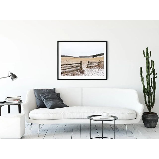 'Quebec Farmland' Contemporary Winter Landscape Photography Print, 45 X 30" Canada Photograph For Sale - Image 4 of 8