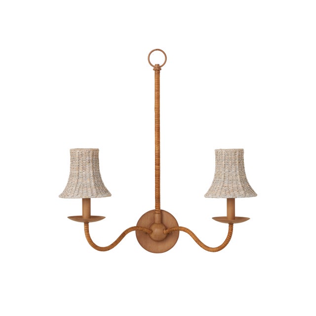 2020s Currey & Company Bell Whitewashed Chandelier Shade For Sale - Image 5 of 8