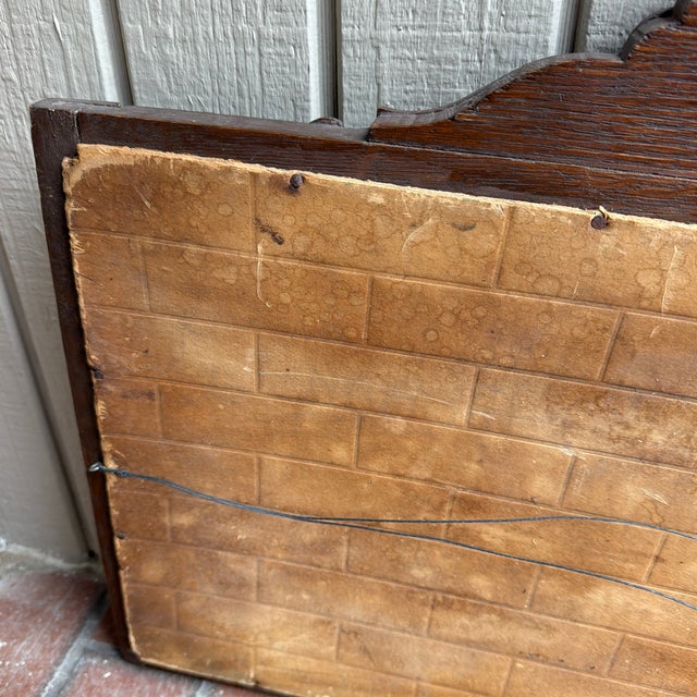Hand Carved Oak Wood Mirror Landscape For Sale - Image 11 of 12