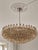 Large Murano Chandelier with Sand Colored Prisms in the style of Carlo Scarpa For Sale - Image 9 of 9