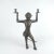 Vintage Heavy Bronze Monkey Candelabra For Sale - Image 11 of 11